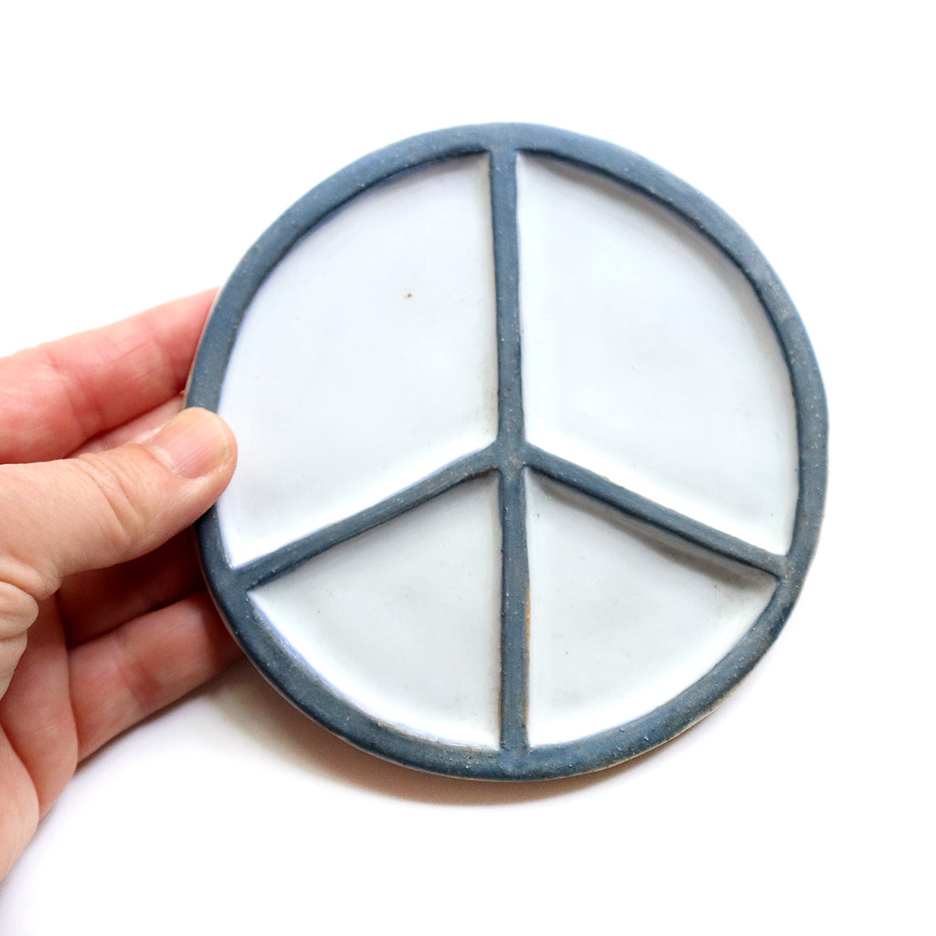 Peace Sign Paint Palette, Blue