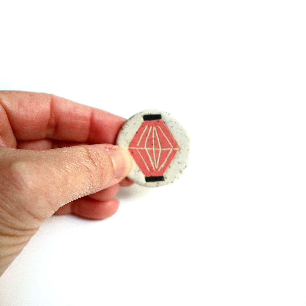 Pink Lantern Magnet