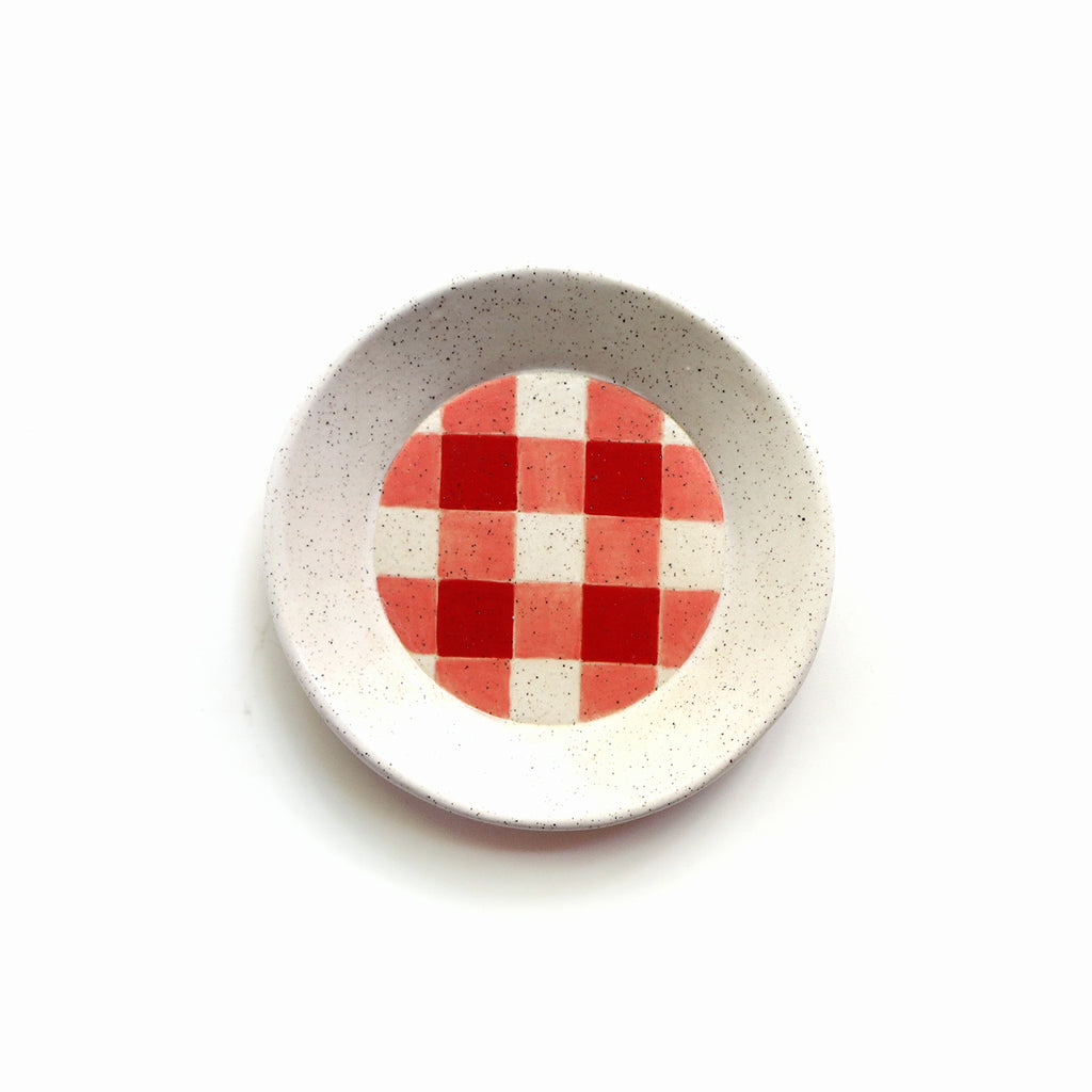 Red Gingham Dish