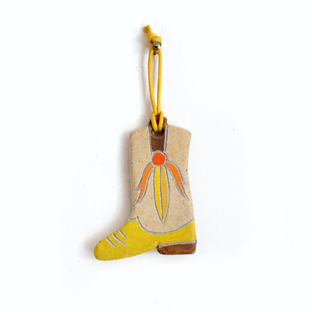 Cowboy Boot Ornament/Wall Hanging with Knife